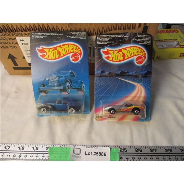 (2X THE MONEY) Hot Wheels 1986, 1987 Sealed Pkg Cars