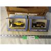 Image 1 : (2X THE MONEY) Ertl 1/43 32 Ford Roadster, 40 Woody Station Wagon (NIB)