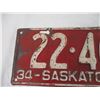 Image 2 : 1934 SK Licence Plate