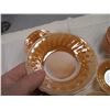 Image 5 : Peach Lustre Fire King Saucers and Small Bowls (21 pc)