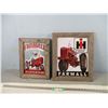 Image 1 : (2X THE MONEY) Farmall Tin Pictures Framed With Barn Wood (15 3/4" x 18 3/4") and (12.5" x 16.5")