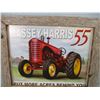 Image 2 : Massey Harris 55 Tin Picture Framed In Barn Wood (15 1/4" x 19")
