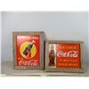 Image 1 : (2X THE MONEY) Coca Cola Tin Pictures Framed In Barn Wood (15" x 18.5" (16" x 19 1/4")