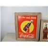 Image 3 : (2X THE MONEY) Coca Cola Tin Pictures Framed In Barn Wood (15" x 18.5" (16" x 19 1/4")