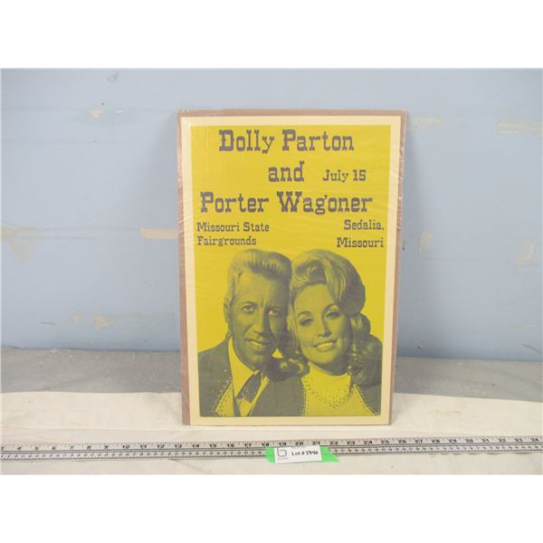 Dolly Parton And Porter Wagoner Concert Poster (12 x 18)