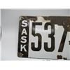 Image 3 : 1913 Sask Porcelain Licence Plate