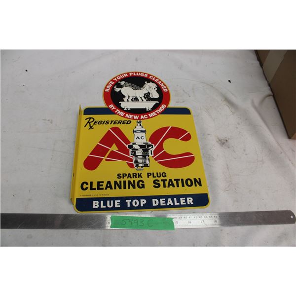 Registered AC Spark Plus Flange Sign