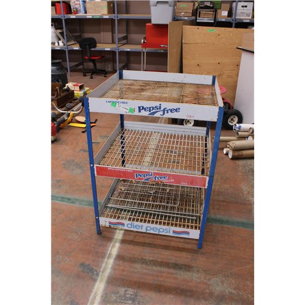 Pepsi Free Display Rack 27" x 27" x 36" high