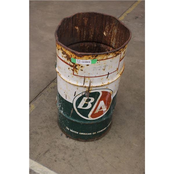 B/A Barrel Trash Can
