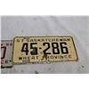 Image 2 : (2X THE MONEY) 1958 and 1957 Sask Licence Plates