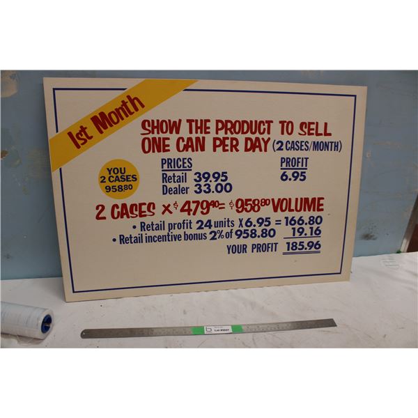 Cardboard Window Display Advertising Sign