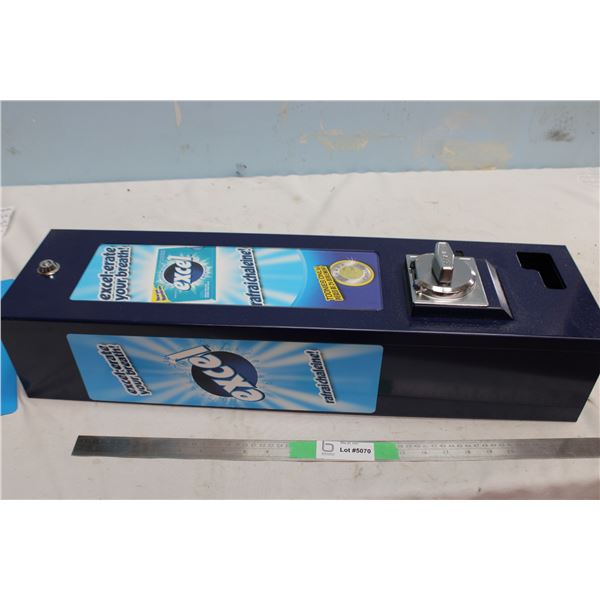 Excel Gum Dispenser With Keys 27" Tall 7" Wide