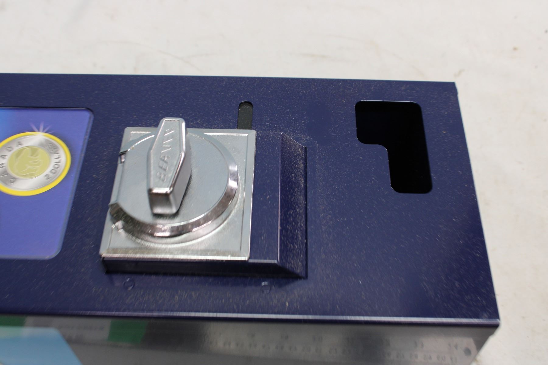 Excel Gum Dispenser With Keys 27" Tall 7" Wide Bodnarus Auctioneering