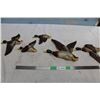 Image 1 : 5 Wall Mounted Ducks Painted Plaster Different Sizes
