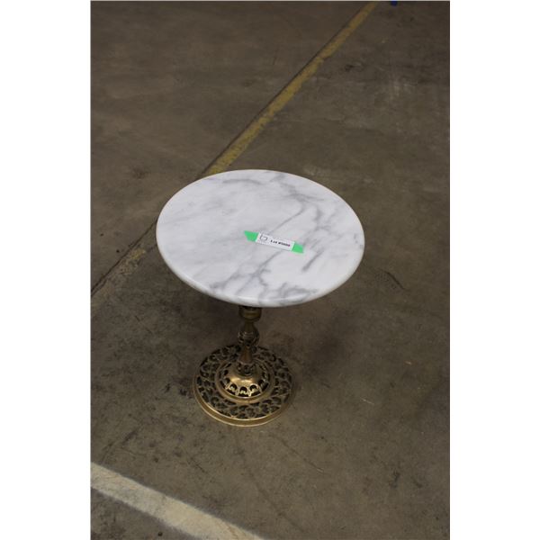 Marble Top Table 18" High