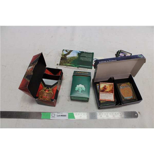 Card Sleeves In Boxes and Some Magic Cards