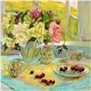 Image 2 : S. Burkett Kaiser, "Spring Roses" Limited Edition, Numbered and Hand Signed with