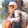Image 2 : Pino (1931-2010), "The Red Viola" Limited Edition on Canvas, Numbered and Hand S