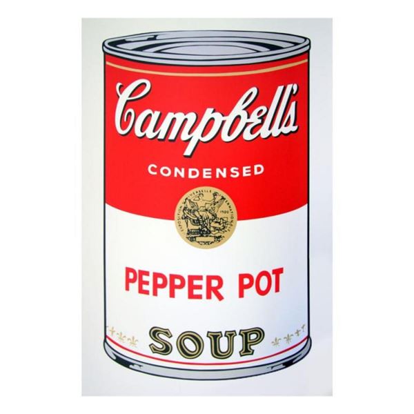 Andy Warhol "Soup Can 11.51 (Pepper Pot)" Silk Screen Print from Sunday B Mornin