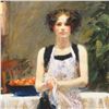 Image 2 : Pino (1939-2010) "Ester" Limited Edition Giclee. Numbered and Hand Signed; Certi