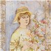 Image 2 : "Flora" Limited Edition Lithograph by Edna Hibel (1917-2014), Numbered and Hand
