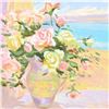 Image 2 : S. Burkett Kaiser, "Seaside Roses" Limited Edition, Numbered and Hand Signed wit