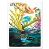 Image 2 : "Coral Reef Life" Limited Edition Giclee Diptych on Canvas by Renowned Artist Wy
