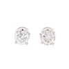 Image 1 : 0.96 ctw Diamond Stud Earrings - 14KT White Gold