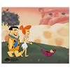 Image 1 : "The Flintstones Walking Dino" Limited Edition Sericel from the Popular Animated