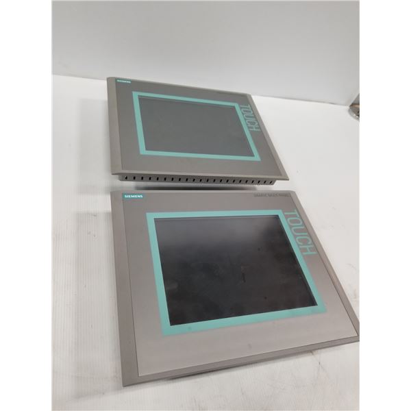 (2) SIEMENS 6AV6 643-0CD01-4AX1 TOUCH PANEL