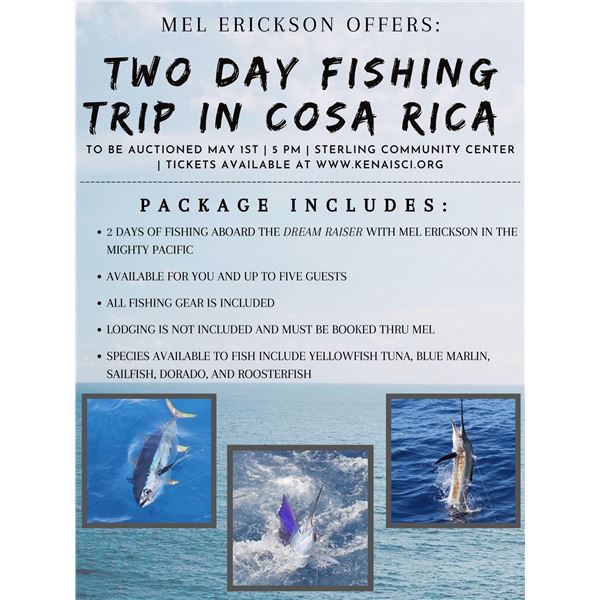 2 days of fishing aboard the DREAM RAISER in Costa Rica!
