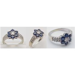 Lady's Diamond & Sapphire ring