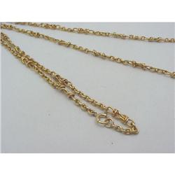Two 14kt gold chains