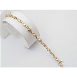 Diamond tennis bracelet 3 ctw 18 kt