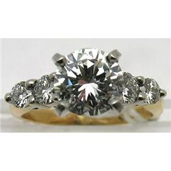 1.34Ct diamond ring H VS2 EGL
