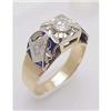 Image 1 : Man's diamond ring - Fraternal