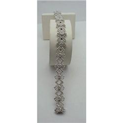 Diamond Bracelet 14 kt white gold
