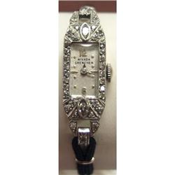 Lady's Nevada Grenchen Platinum Watch