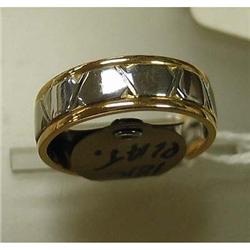 Platinum and 18kt wedding band