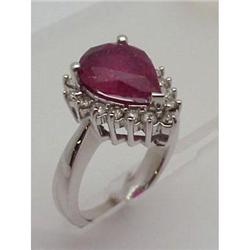 Lady's ruby and diamond ring