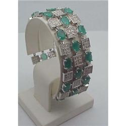 Emerald and Diamond Bracelet