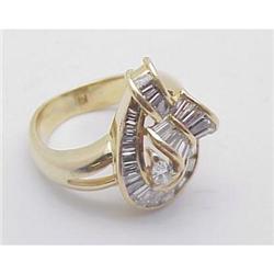 Lady's baguette diamond ring