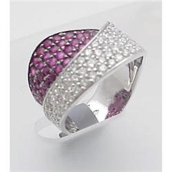 Lady's ruby and diamond ring