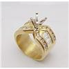 Image 1 : 18kt diamond semi mount ring
