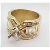 Image 3 : 18kt diamond semi mount ring