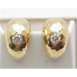 18kt gold & diamond earrings