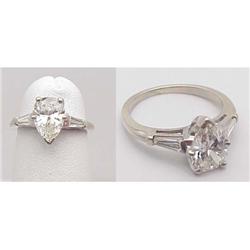 Lady's Pear shaped Diamond ring