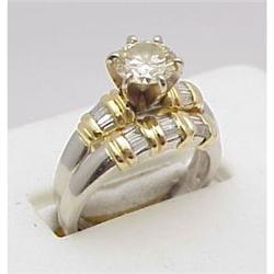 Platinum & 18kt Bridal Set