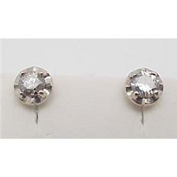 Lady's diamond earrings