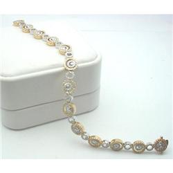 Yellow & White Diamond Bracelet